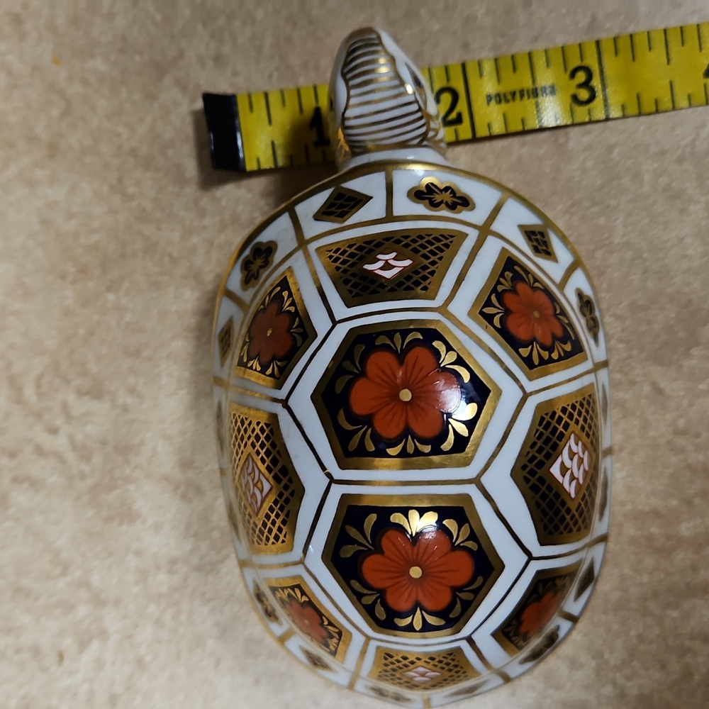 Royal Crown Derby Bone China England Turtle Paperweight, Retired - Picture 8 of 8